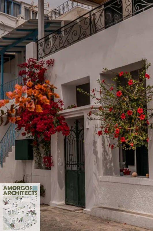 Study, design and restoration of an old one storey stone house in Xylokeratidi, Katapola, Amorgos.