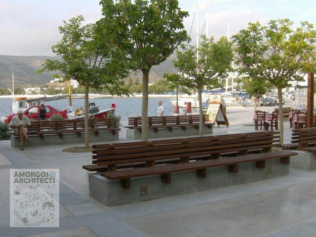 Design, planning and construction of the main square of Katapola, Amorgos